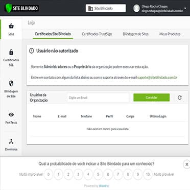 Site banner of Site Blindado